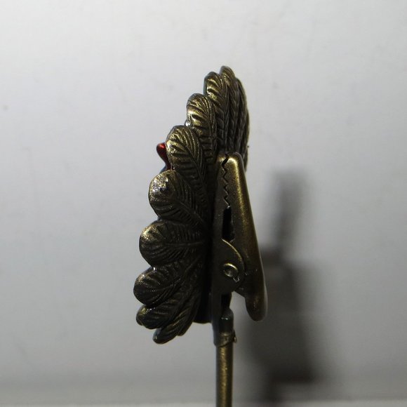 2 New Boxes Set Of 8 Table Place Card Holders Turkey Top Design Metal - Picture 5 of 6